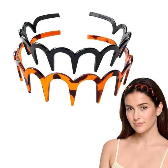 Korean Style Reversible U-Shape Hair Headband for Women Non-Slip Hair Accessory